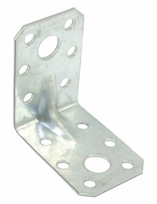 Уголок крепежный   50*50*35мм  усил. цинк (ГОЦ)  Кунгур