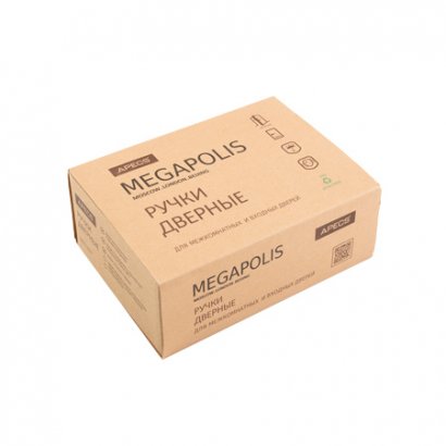 Ручки дверные Megapolis &quot;Beijing&quot; H-0809-A-BLM (00031306)