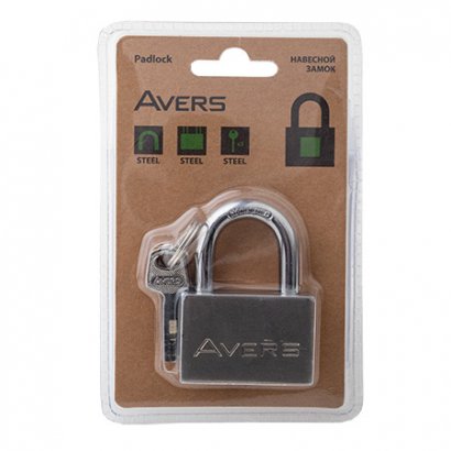 Замок навесной AVERS PDS-30-50-Blister (00022996)