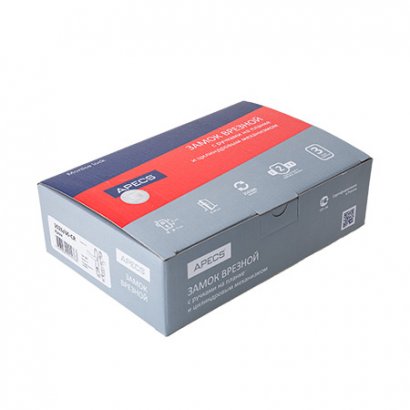 Замок врезной Apecs 1026/60-CR ручка хром