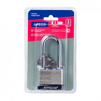 Замок висячий Apecs PDS- 65-40-L