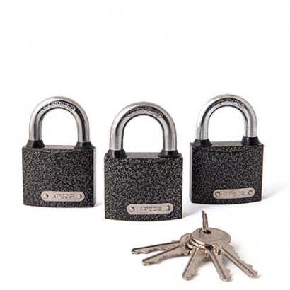 Замки навесные Apecs PD-01-50-Blister (3Locks+5Keys) (00028741)