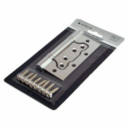 Петля накладная Apecs 100*75*2,5-B2-Steel-NIS-Blister (00018051)