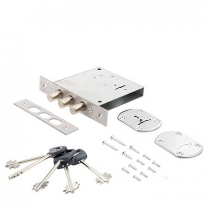 Замок врезной сувальдный Avers R34/S6-CR (5 keys, shank 45mm)