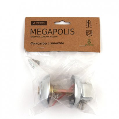 Фиксатор с замком Megapolis WC-K-0803-CR(00023004)