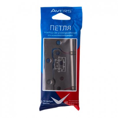 Петля накладная  AVERS 100*75*2,5-B2-BN