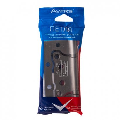 Петля накладная  AVERS  100*75*2,5-B2-GRF  без врезки