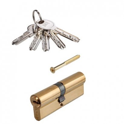Цилиндровый механизм KALE KILIT 164SN-90(35+10+45)-BP-5KEY-STB 164SN000097 (00024764)