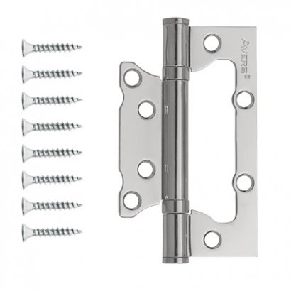 Петля накладная  AVERS  100*63*2,B2-CR  хром  100 мм