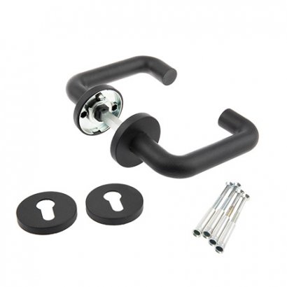 Ручки дверные AVERS  H-0203-BL-RE (DP-C-02) (B2B)