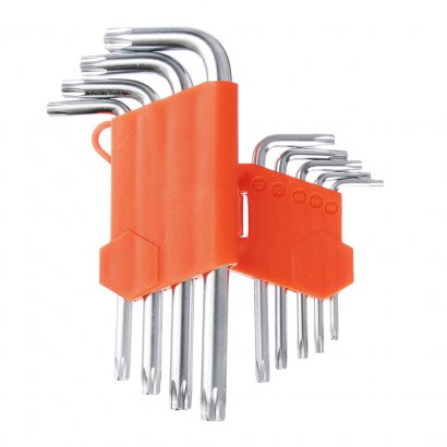 Ключи TORX-профиль  ЕРМАК  50 х 3 мм - 125 х 9 мм  (9шт.)