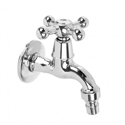 Кран водоразборный 1/2&quot; FRESSO вентильный крест с кор.носом