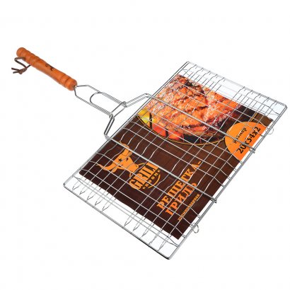Решетка для барбекю  GRILLBOOM  плоская  34 х 20 см