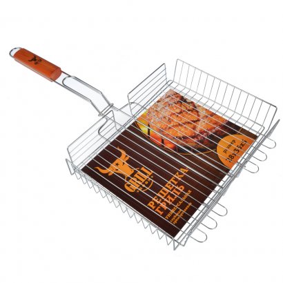 Решетка для барбекю  GRILLBOOM  глубокая  35 х 28 х 5 см
