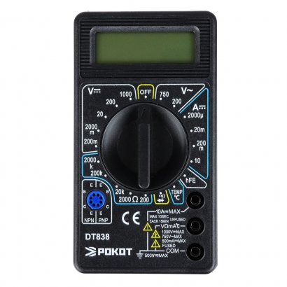 Мультиметр цифровой  РОКОТ  DT-838