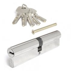 Цилиндровый механизм Apecs SM-120-NI 5кл. перф.ключ, хром кл/кл