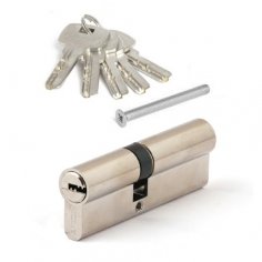 Цилиндровый механизм Apecs SМ-90(40/50)-NI 5кл. ПЕРФ.ключ,хром кл/кл