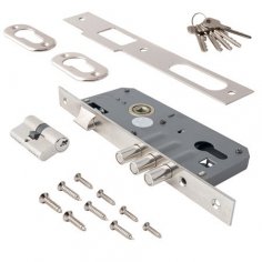 Замок врезной Apecs 2200/60-CR ручка хром