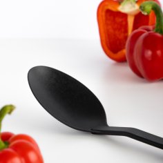 Ложка кухонная  БЛЭК   жаропрочный нейлон