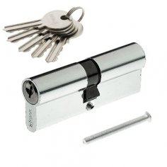 Механизм цилиндровый VANGER EL-80-NI 5кл. хром кл/кл