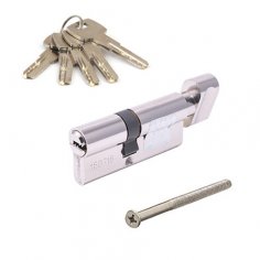 Цилиндровый механизм Apecs SM-70(30/40С)-C-NI 5кл. перф.ключ,хром кл/р
