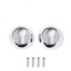 Накладки на цилиндр  MEGAPOLIS  DP-C-0802-CR