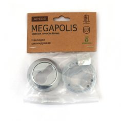 Накладки на цилиндр  MEGAPOLIS  DP-C-0802-CR