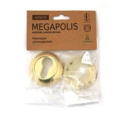 Накладки на цилиндр  MEGAPOLIS  DP-C-0802-GM