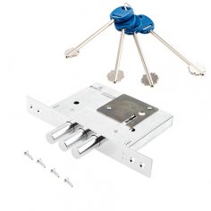 Замок врезной сувальдный KALE KILIT 257L-BS60-CP-L4KEY 257L0000040