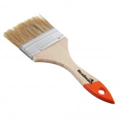 Кисть плоская  HEADMAN BASIC  75мм / 3&quot; натур. щет.,  дер,  ручка /12