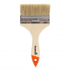 Кисть плоская  HEADMAN BASIC 100мм / 4&quot;  деревянная ручка