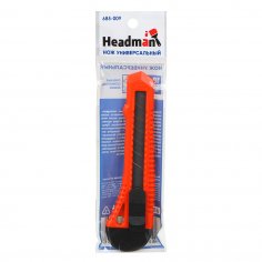 Нож пистолетный HEADMAN 18 мм  пластик