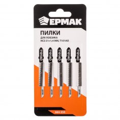 Пилки  ЕРМАК  (5шт.) T101AO  50*1,4мм HCS EU  (дер.,ламинат,фиг.рез.)
